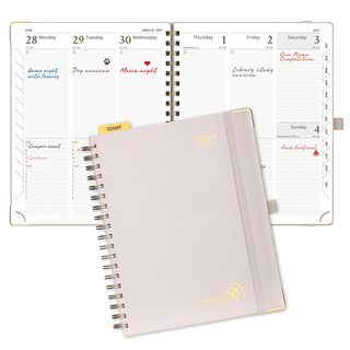 POPRUN Weekly Planner Light Pink