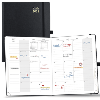 POPRUN 2027 Monthly Planner Black