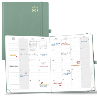 POPRUN 2027 Monthly Planner Midnight Green