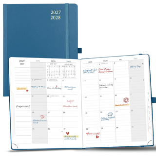 POPRUN 2027 Monthly Planner Night Sky Blue