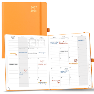 POPRUN 2027 Monthly Planner Orange