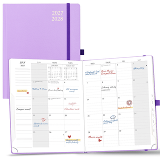 POPRUN 2027 Monthly Planner Violet