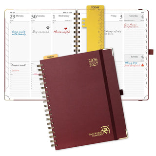 POPRUN 2026-2027 Academic Planner Burgundy