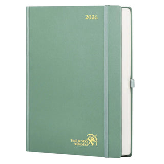 POPRUN 2026 Daily Planner Mid Night Green