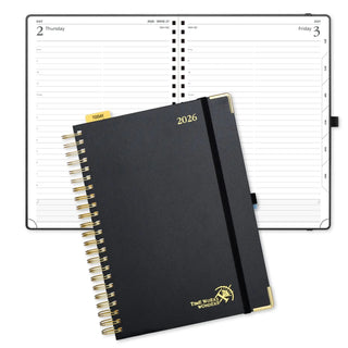 POPRUN 2026 Daily Planner Black