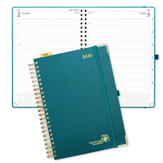 POPRUN 2026 Daily Planner Pacific Green