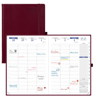 POPRUN 2026-2027 Academic Planner Burgundy