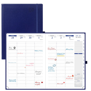 POPRUN 2026-2027 Academic Planner Night Sky Blue