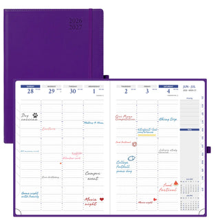 POPRUN 2026-2027 Academic Planner Purple