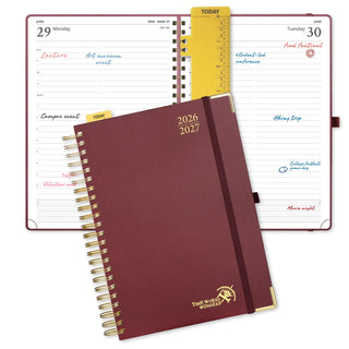 POPRUN 2026-2027 Academic Planner Burgundy