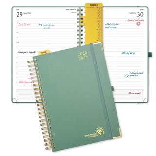 POPRUN 2026-2027 Academic Planner Midnight Green