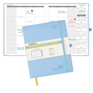 POPRUN 2026-2027 Academic Planner Blue