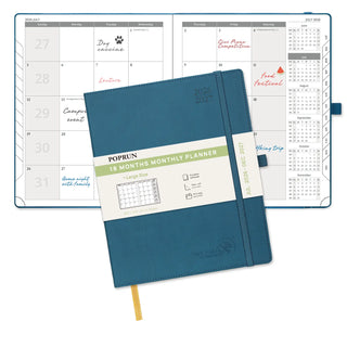 POPRUN 2026-2027 Academic Planner Night Sky Blue