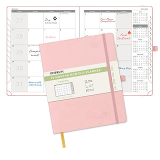 POPRUN 2026-2027 Academic Planner Pink