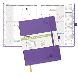 POPRUN 2026-2027 Academic Planner Purple