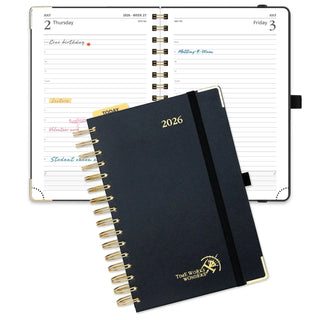 POPRUN 2025 Daily Planner Black