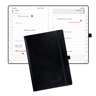 POPRUN 2027 Daily Planner Black