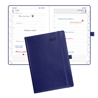 POPRUN 2027 Daily Planner Night Sky Blue