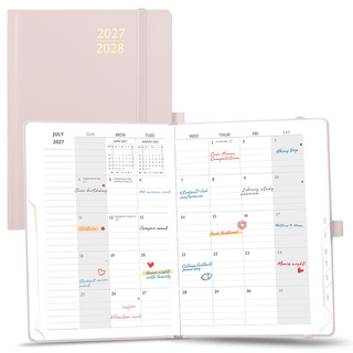 POPRUN 2027 Monthly Planner Light Pink