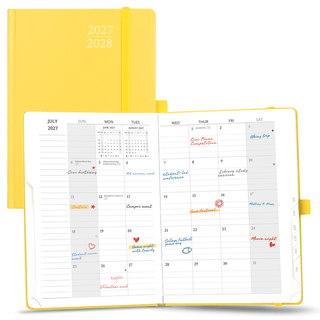 POPRUN 2027 Monthly Planner Light Yellow