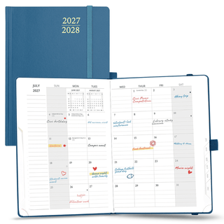 POPRUN 2027 Monthly Planner Night Sky Blue