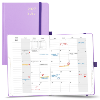 POPRUN 2027 Monthly Planner Violet