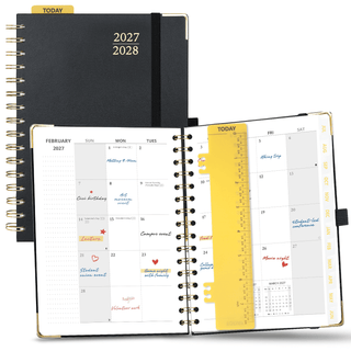POPRUN 2027 Monthly Planner Black