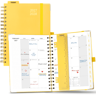 POPRUN 2027 Monthly Planner Light Yellow