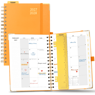 POPRUN 2027 Monthly Planner Orange