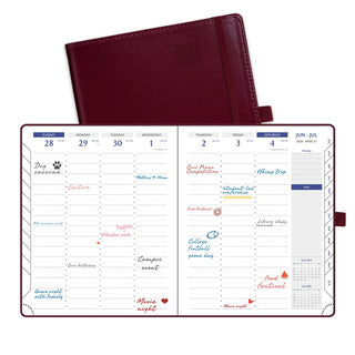 POPRUN 2026-2027 Academic Planner Burgundy