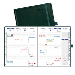 POPRUN 2026-2027 Academic Planner Dark Green