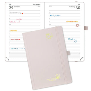 POPRUN 2026-2027 Academic Planner Light Pink