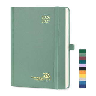 POPRUN 2026-2027 Academic Planner Midnight Green