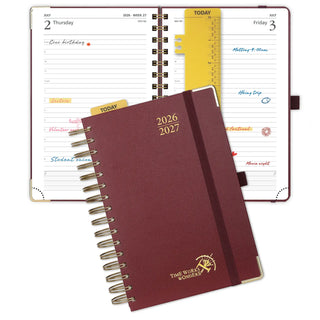 POPRUN 2026-2027 Academic Planner Burgundy