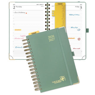 POPRUN 2026-2027 Academic Planner Midnight Green