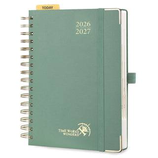 POPRUN 2026-2027 Academic Planner Midnight Green