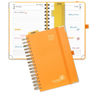 POPRUN 2026-2027 Academic Planner Orange