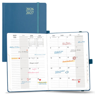 POPRUN 2026-2027 Academic Planner Night Sky Blue