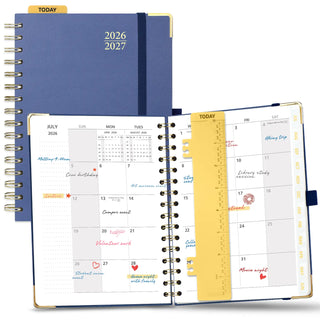 POPRUN 2026-2027 Academic Planner Navy Blue