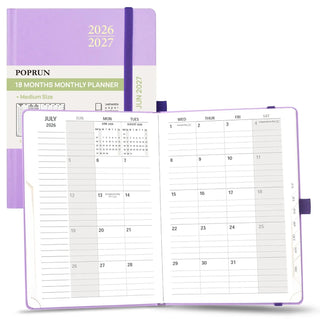 POPRUN 2026 Monthly Planner Violet