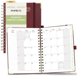 POPRUN 2026 Monthly Planner Bordeaux