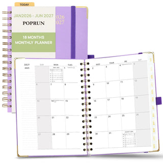 POPRUN 2026 Monthly Planner Violet