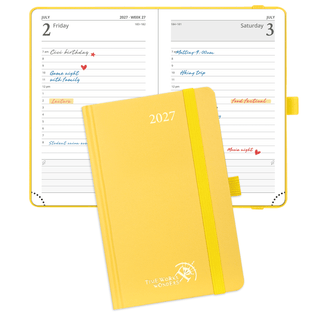 POPRUN 2027 Daily Planner Light Yellow