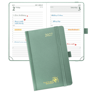 POPRUN 2027 Daily Planner Midnight Green