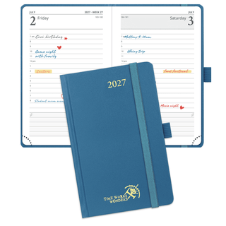 POPRUN 2027 Daily Planner Night Sky Blue