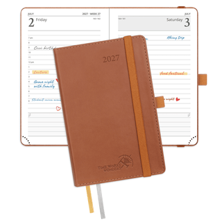 POPRUN 2027 Daily Planner Brown