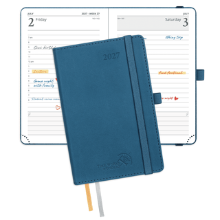 POPRUN 2027 Daily Planner Night Sky Blue