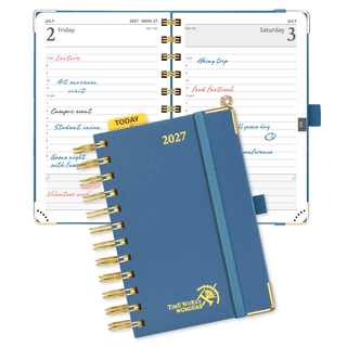 POPRUN 2027 Daily Planner Night Sky Blue