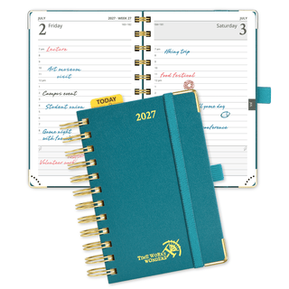 POPRUN 2027 Daily Planner Pacific Green