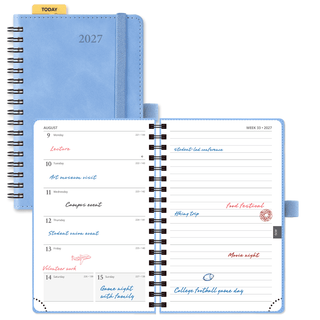 POPRUN 2026 Weekly Planner Ceiling Blue